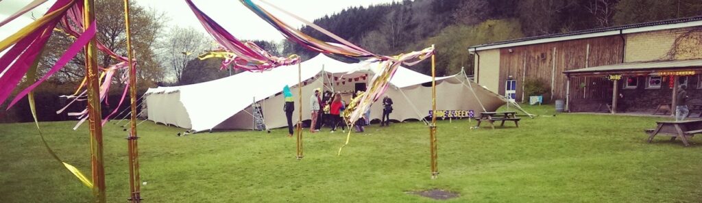 Stretch tent marquee hire